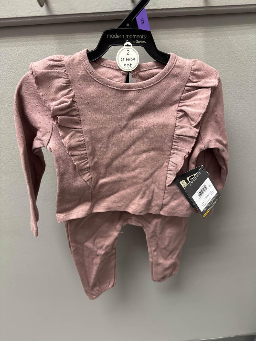 Gerber Pink Ruffle Long Sleeve Top‎ & Pants Set